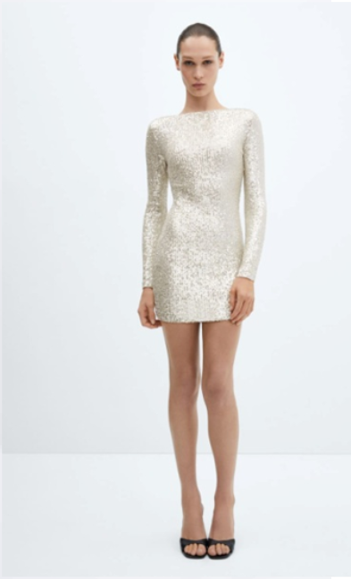 SEQUINED PARTY MINI DRESS