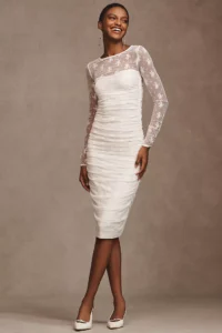 Lace Elegance: Bridal Shower Dress Guest